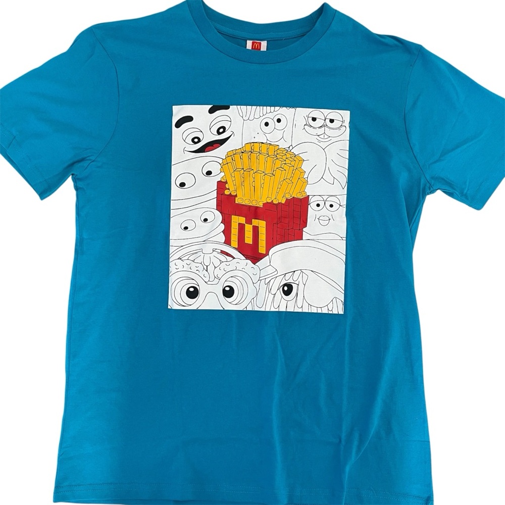 McDonald's Teal T-Shirt with Fun Graphic